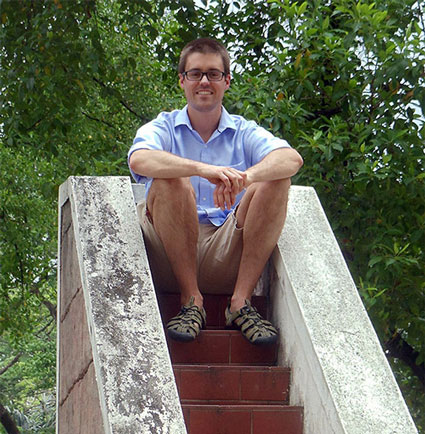 Andrew Nelson pictured in Malaysia.