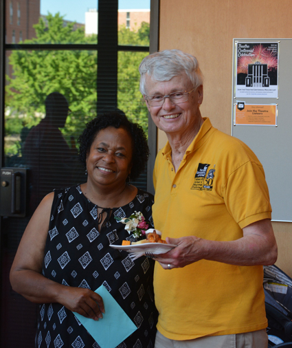 Diana Sproles with Charles Connerly, SROP mentor and director of the School of Urban and Regional Planning.