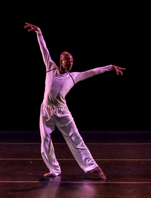 M.F.A. student Ramon Flowers performs at hte 2016 Faculty/Graduate Concert. Photo by Mark Zhu.