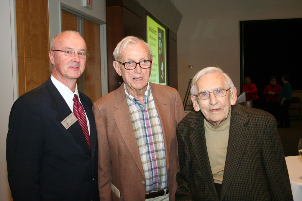 Dean John Keller pictured with former Dean James Jakobsen and Rex Montgomery