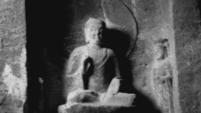 A Buddhist temple filmed by Getong Wang, MFA student in Cinematic Arts