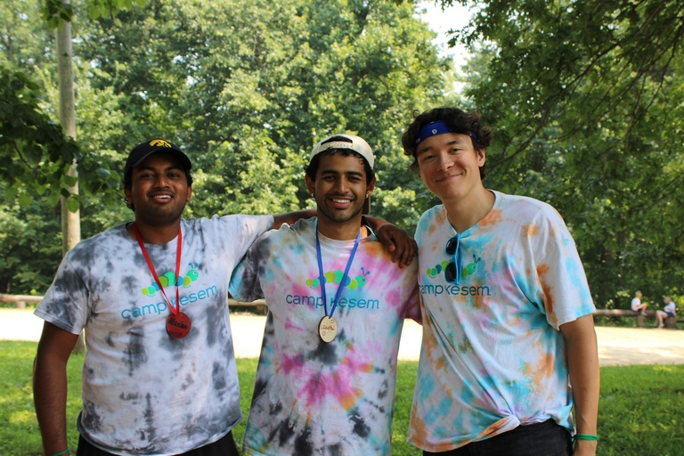 Sidney Atkins and his fellow counselors at Camp Kesem