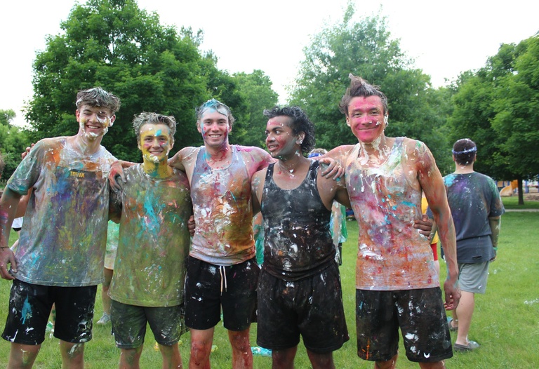Sidney Atkins and his fellow counselors at Camp Kesem