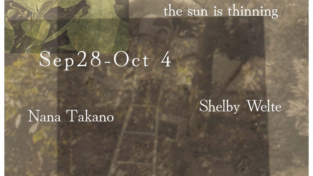 薄暮/hakubo -the sun is thinning-  promotional image